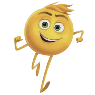 🏃 Эмодзи, Мультфильм, Желтый, Персонаж telegram sticker