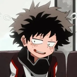 🌟 Izuku Midoriya My Hero Academia Anime, Manga, My Hero Academia, Izuku Midoriya, Deku, Grappig, Cartoon telegram sticker