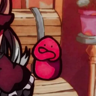 🇯🇪 red, character, cartoon, blob telegram sticker
