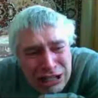 😰 płacz, smutny, zdenerwowany, łzy, przygnębiony telegram sticker
