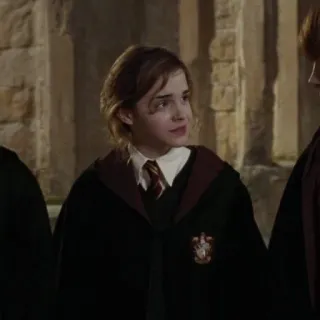 💋 Hermione Granger Harry Potter Гермиона Грейнджер, Гарри Поттер, Эмма Уотсон, волшебник, магия, Хогвартс, школьная форма telegram sticker