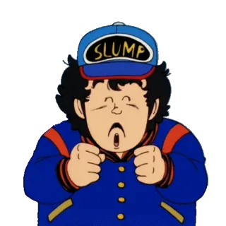 😜 SLUMP Anime, Desenho animado, Crise, Personagem telegram sticker