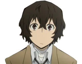 😮 Dazai Osamu Bungou Stray Dogs Anime, Dazai, Bungou Stray Dogs, Osamu Dazai, Manga, Personaggio telegram sticker