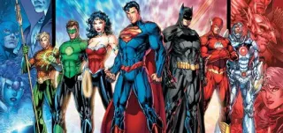 😬 Justice League supereroi, fumetti, DC Comics, Justice League telegram sticker