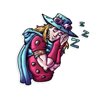 😴 잠, 꿈, 낮잠, 만화, 캐릭터, 모자, zzz telegram sticker