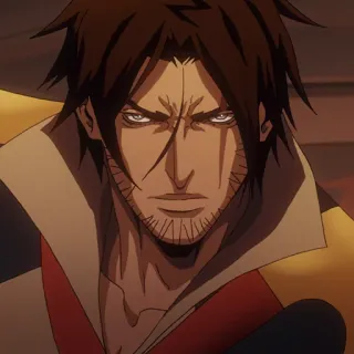 ⛓ Trevor Belmont Castlevania Аниме, Охотник на вампиров, Герой, Бельмонт, Castlevania telegram sticker