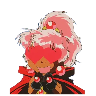 😍 Anime, Kawaii, Fofo, Olhos de coração, Amor telegram sticker