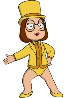 💃 Meg Griffin Family Guy dessin animé, comédie, animation, Meg Griffin, Les Griffin, personnage telegram sticker