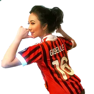 💁‍♀ Giselle GISELLE mulher, camisa, futebol, futebol telegram sticker