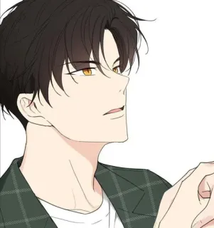 😨 uomo, persona, ritratto, personaggio, anime, illustrazione telegram sticker