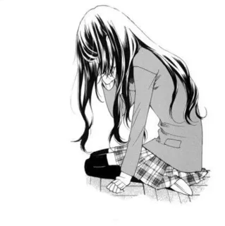 🌨 Anime, Manga, Traurig, Mädchen, Weinend whatsapp sticker