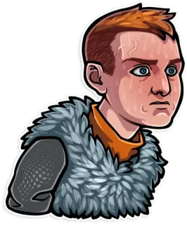 😰 Kratos God of War Kratos, God of War, Videospiel, Charakter, wütend telegram sticker