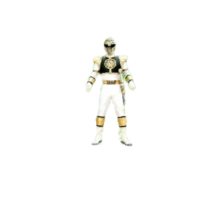 😀 White Ranger Power Rangers Power Rangers, Witte Ranger, superheld, actiefiguur telegram sticker