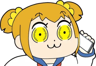 📲 Popuko Pop Team Epic Anime, Cartoon, Lustig, Handy, Pop Team Epic, Popuko telegram sticker