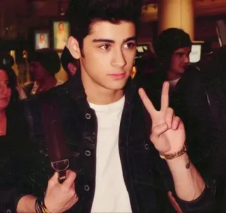 ✌️ Zayn Malik ゼイン・マリク, ピースサイン, 歌手, セレブ telegram sticker