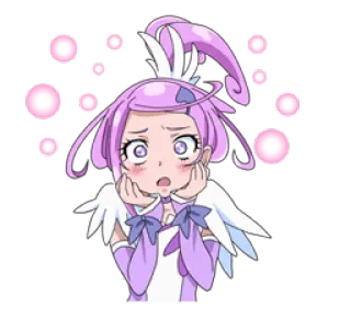 😮 anime, fofo, chocado, garota, desenho animado telegram sticker