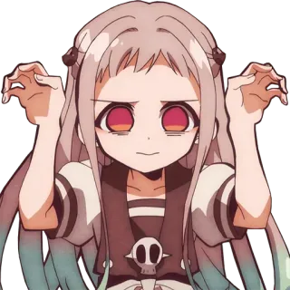 😥 Yashiro Nene Toilet-bound Hanako-kun Anime, Manga, Toilet-Bound Hanako-kun, Yashiro Nene, Personaje, Fantasma telegram sticker