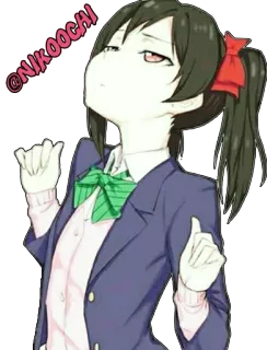 😒 @Nikoocai Anime, Ragazza, Carina, Posa, Personaggio telegram sticker