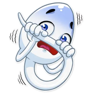 😨 Sperma, Cartoon, Lustig, Animation telegram sticker