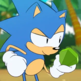 🦔 Sonic the Hedgehog sonic, videospiel, igel, grün, smaragd whatsapp sticker