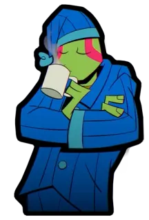 ☕️ Michelangelo Teenage Mutant Ninja Turtles TMNT, ไมเคิลแองเจโล, นินจาเต่า, การ์ตูน, ดื่ม, ชุดนอน telegram sticker