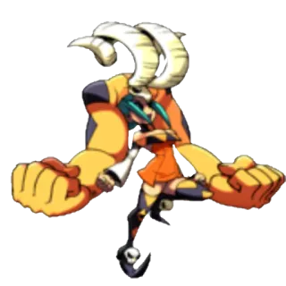 🏆 Squigly Skullgirls 비디오 게임, Skullgirls, Squigly, 격투 게임, 캐릭터, 괴물 telegram sticker