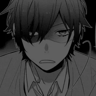 🪡 Anime, Manga, Potret, Monokrom, Karakter telegram sticker