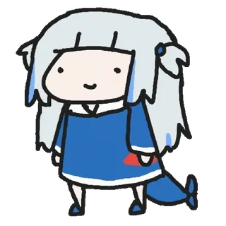 🐱 Gawr Gura vtuber, Anime, Hai, Gawr Gura, Hololive, süß telegram sticker