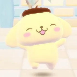 😝 Pom Pom Purin kawaii, kreskówka, pies, postać, uroczy telegram sticker