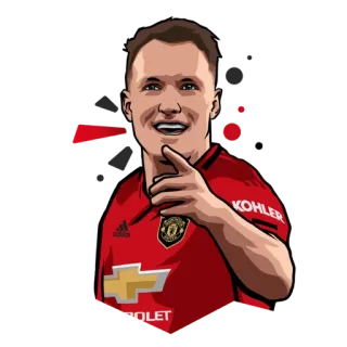 👆 Football, Football, Manchester United, Athlète, Pointage telegram sticker