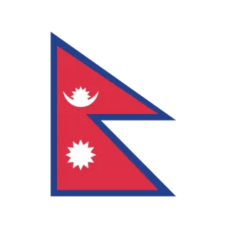 🇳🇵 Nepal, bandera, bandera nacional, bandera nepalí telegram sticker