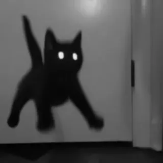 🐈‍⬛️ кот, черный кот, наклейка, животное, силуэт, домашнее животное telegram sticker