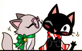 😘 gato, gatinho, animal, desenho animado, fofo, animal de estimação telegram sticker