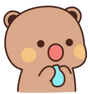 🐻 Bär, niedlich, Cartoon, Tier telegram sticker