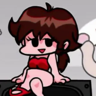 🍬 Girlfriend Friday Night Funkin' friday night funkin, gra, kreskówka, dziewczyna telegram sticker