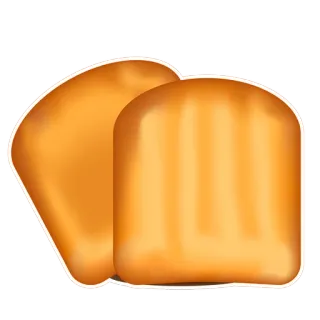 😁 pão, pão, comida, assado, sanduíche telegram sticker
