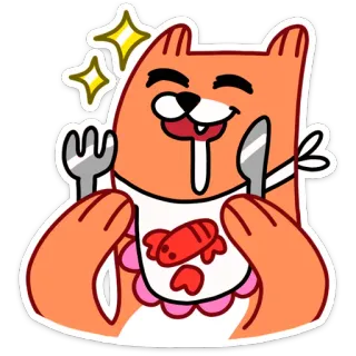Лис из ВК (Fox от @TgSticker) telegram stickers