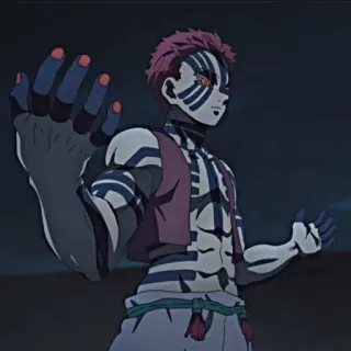 ✊ Akaza Demon Slayer อนิเมะ, ปีศาจ, ข้างขึ้นที่สาม, โอนิ, ศิลปะการต่อสู้, ดาบพิฆาตอสูร, อาคาซะ telegram sticker