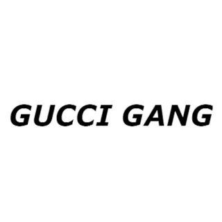 ☠ GUCCI GANG gucci, gang, rap, music, meme, phrase whatsapp sticker