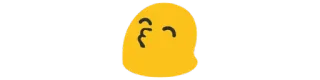 😙 Blob, Emoji, Zoen, Schattig telegram sticker