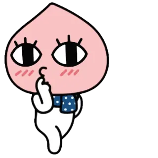 😗 Apeach apeach, Kakao Friends, fofo, desenho animado telegram sticker