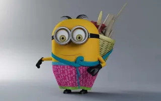🙂 Minion minion, cartoon, character telegram sticker