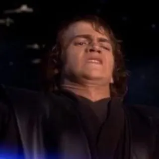 😟 Anakin Skywalker Star Wars anakin, skywalker, jedi, star wars, dark side, revenge of the sith, force telegram sticker