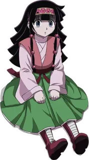 😶 Alluka Zoldyck Hunter x Hunter anime, hunter x hunter, alluka, zoldyck, character, manga telegram sticker