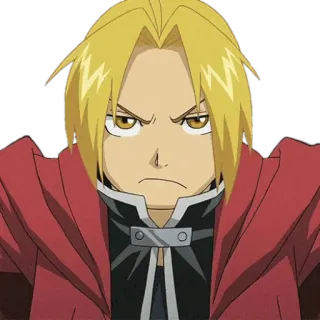 😤 Edward Elric Fullmetal Alchemist Anime, Manga, Naklejka, Edward Elric, Fullmetal Alchemist telegram sticker