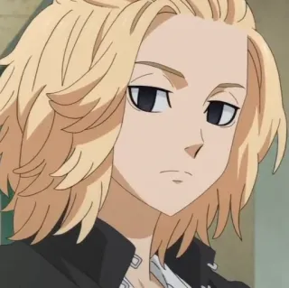 ⛓ anime, portrait, manga, character, blonde hair telegram sticker