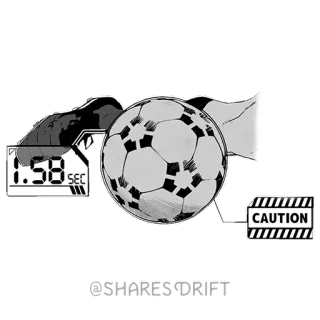 ⚙️ 1.58 SEC foot, ballon, chrono, vitesse, sport, attention whatsapp sticker