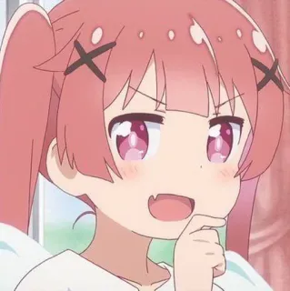 🌸 Anime, Chica, Linda, Manga, Ilustración, Pelo rosa, Chica anime, Dibujo animado telegram sticker