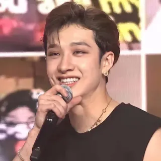 ☺️ Bang Chan kpop, cantante, ídolo, stray kids, música whatsapp sticker