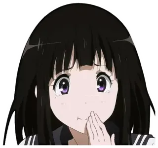 😂 Anime, Chica, Triste, Llorando, Dibujos animados, Personaje telegram sticker